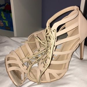 Nude high heels